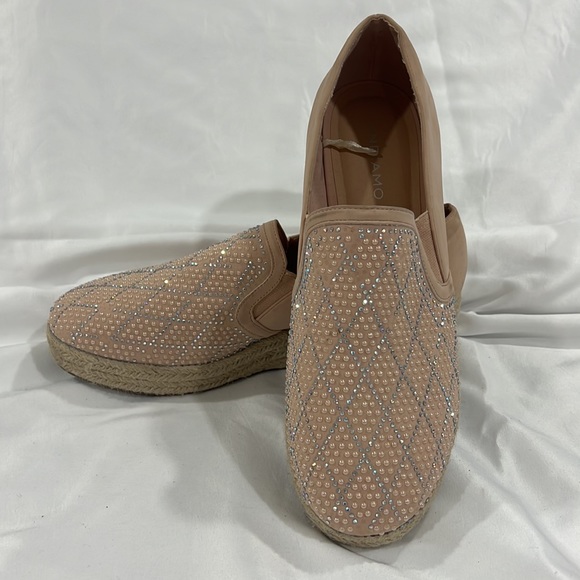 Andiamo studded front slip on espadrille - Picture 2 of 9